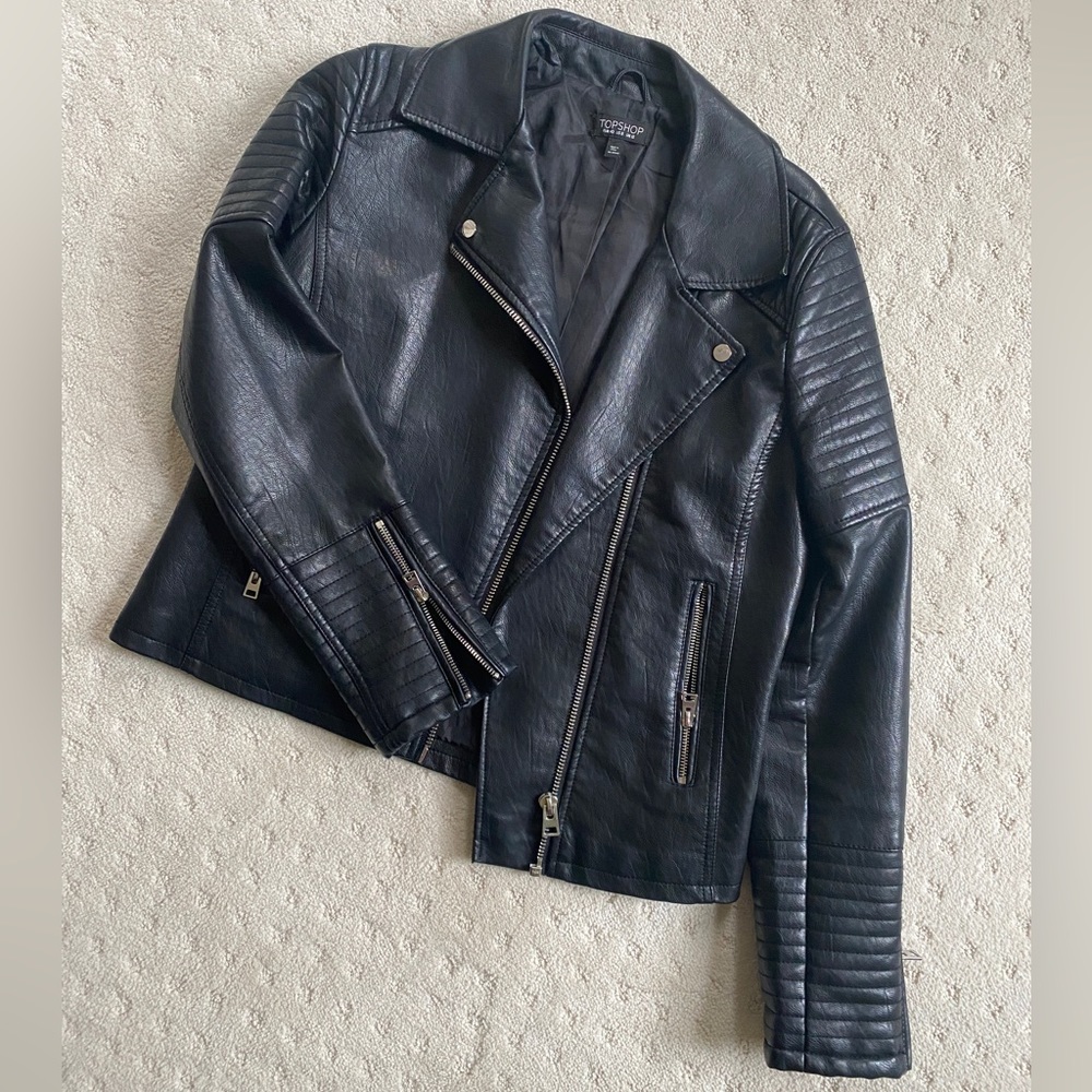 Black Faux Leather Jacket